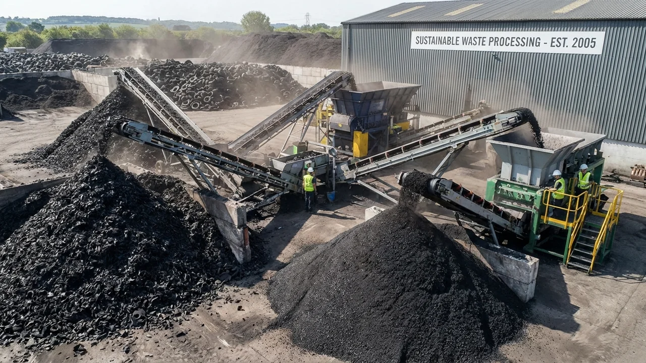 Tire recycling process